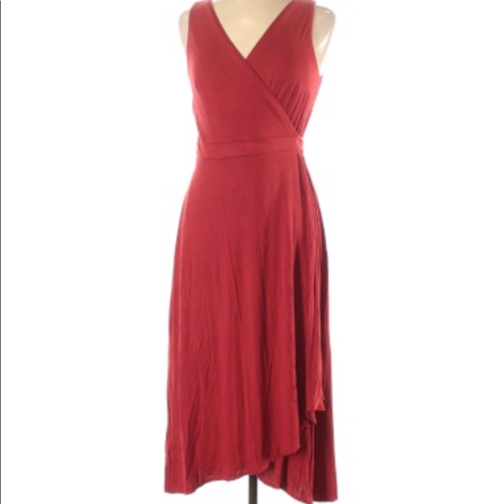 Red Loft wraparound dress. New with tags